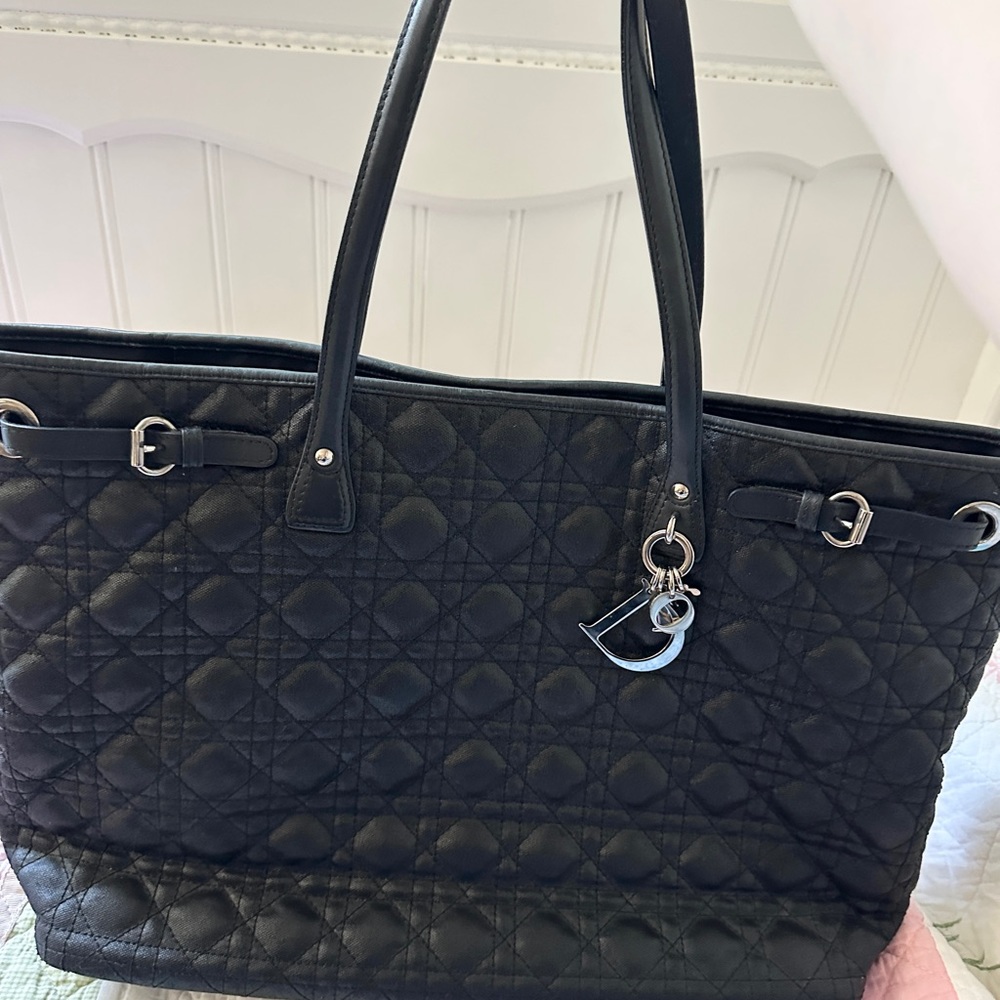 Christian Dior Cannage Panarea large tote